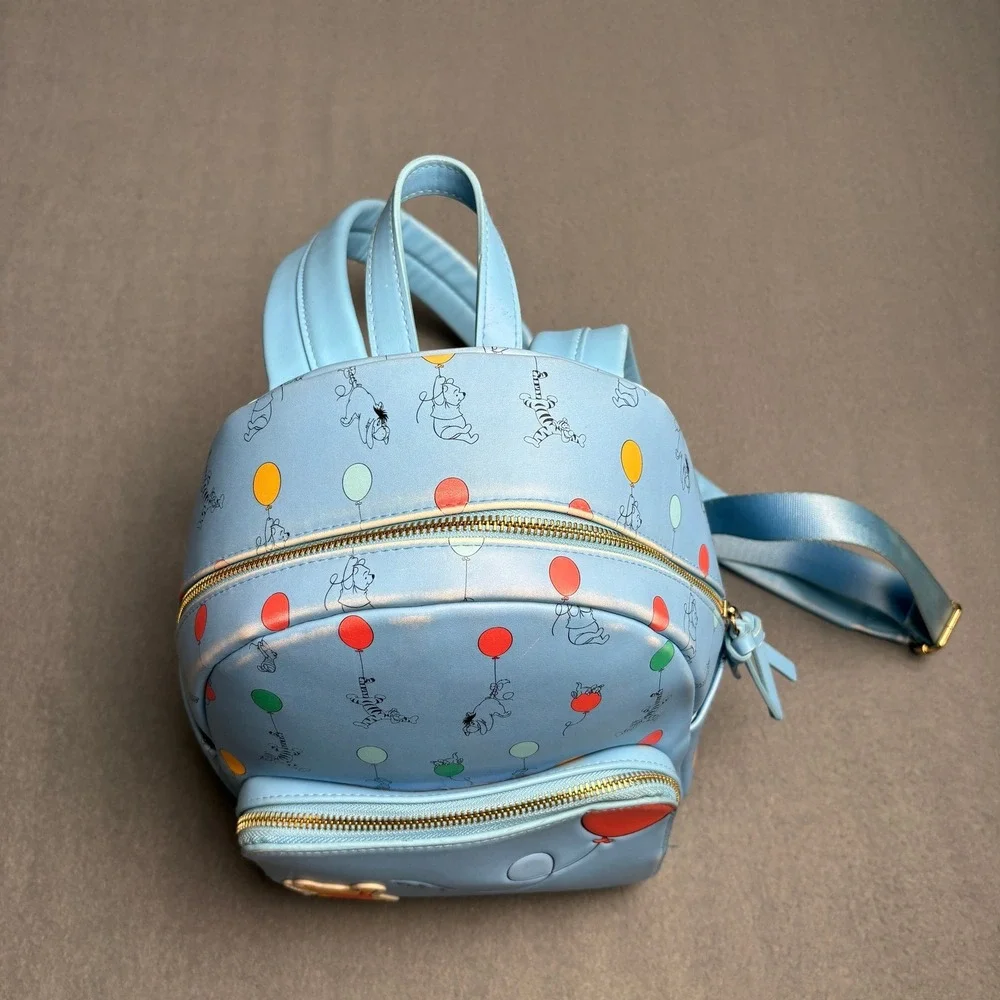Danielle Nicole Disney Winnie the Pooh Oh Bother Balloon Mini Backpack Blue - Picture 5 of 16
